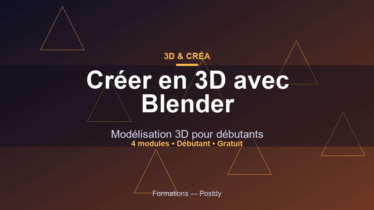 Créer en 3D avec Blender