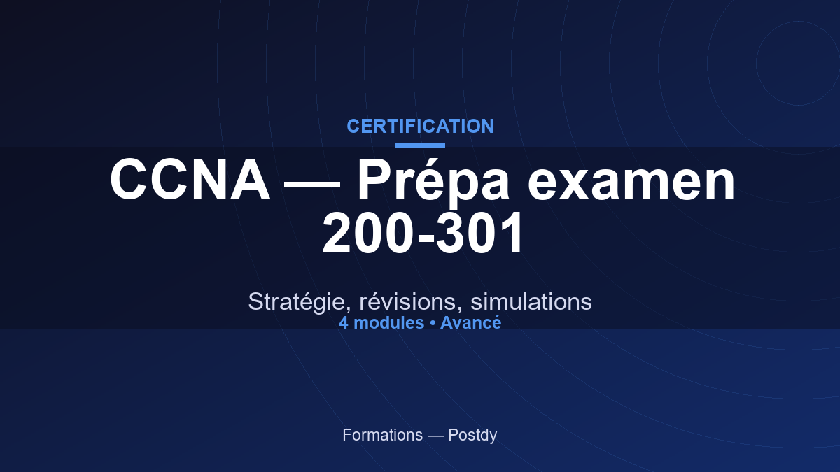 CCNA — Préparation à la certification 200-301