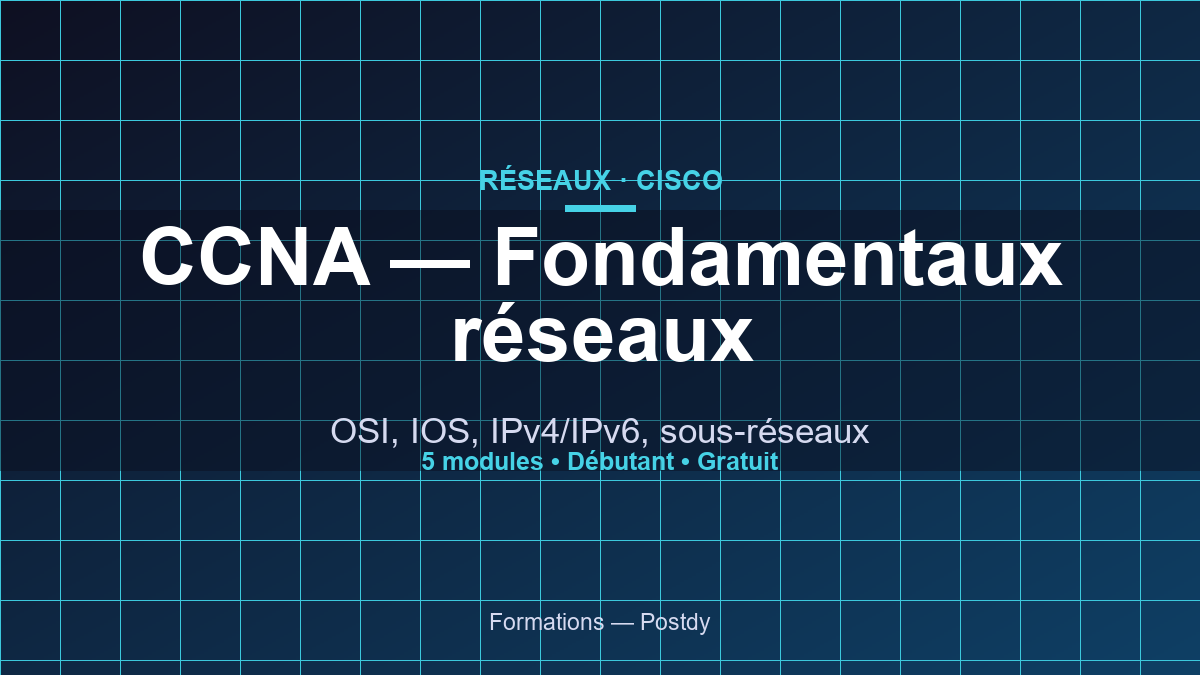 CCNA — Fondamentaux des réseaux et Cisco IOS