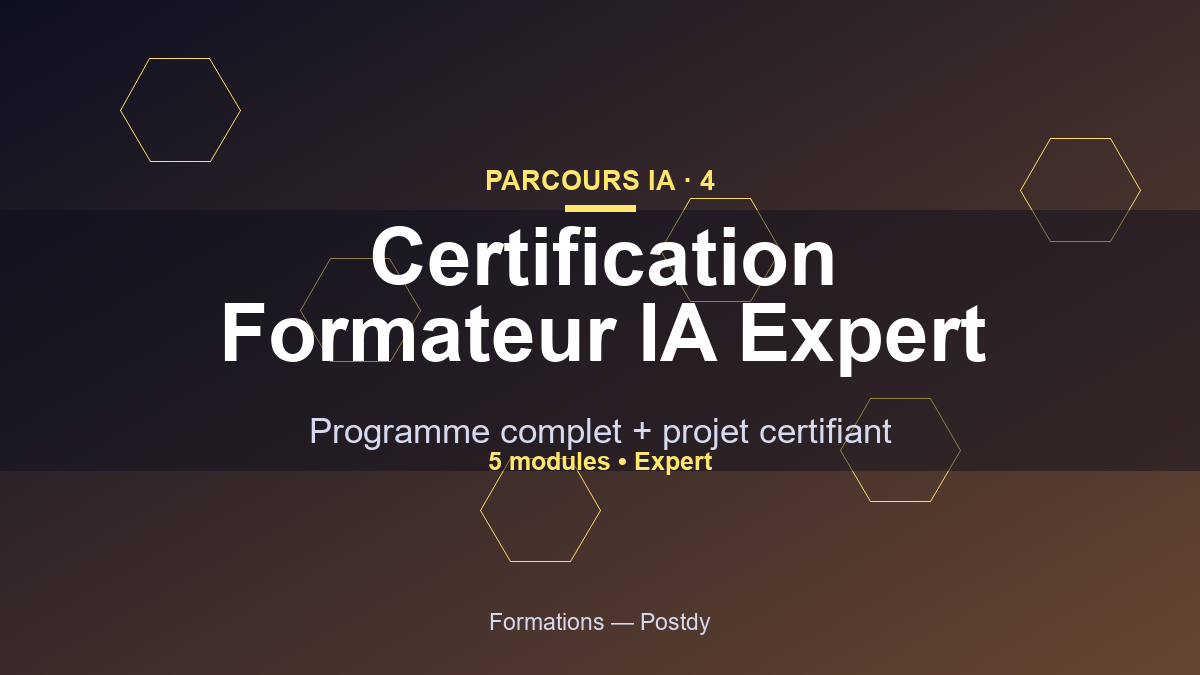 Certification Formateur IA Expert