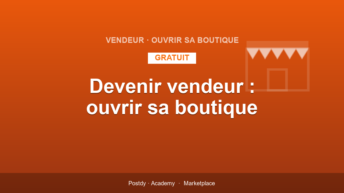 Hazte vendedor en el marketplace Postdy: abre tu tienda