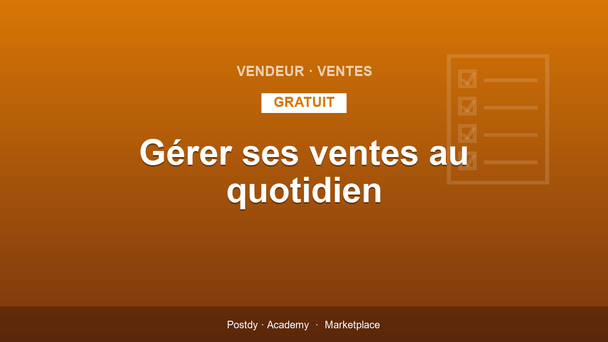 Gestionar tus ventas del día a día en el marketplace Postdy