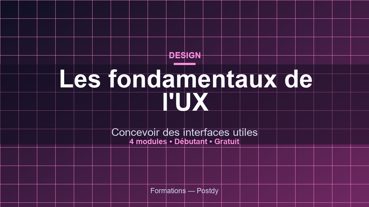 Les fondamentaux du design UX