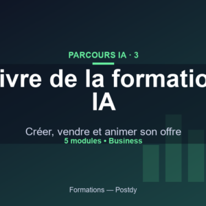 Vivre de la formation IA