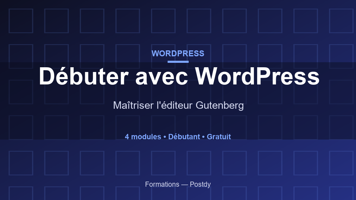 Débuter avec WordPress et l&rsquo;éditeur Gutenberg