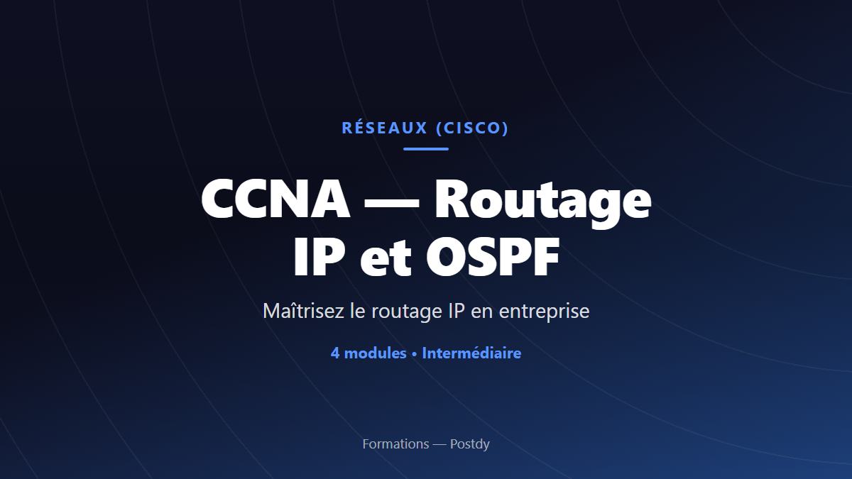 CCNA — Routage IP et OSPF