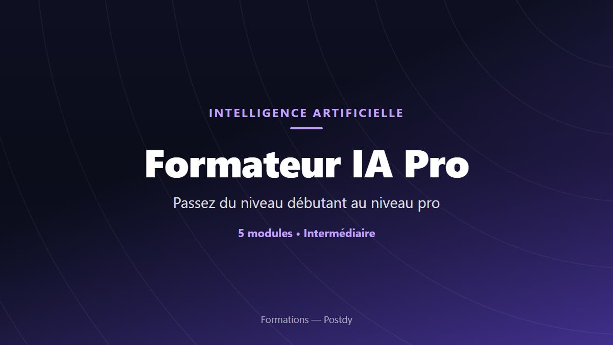 Formateur IA Pro