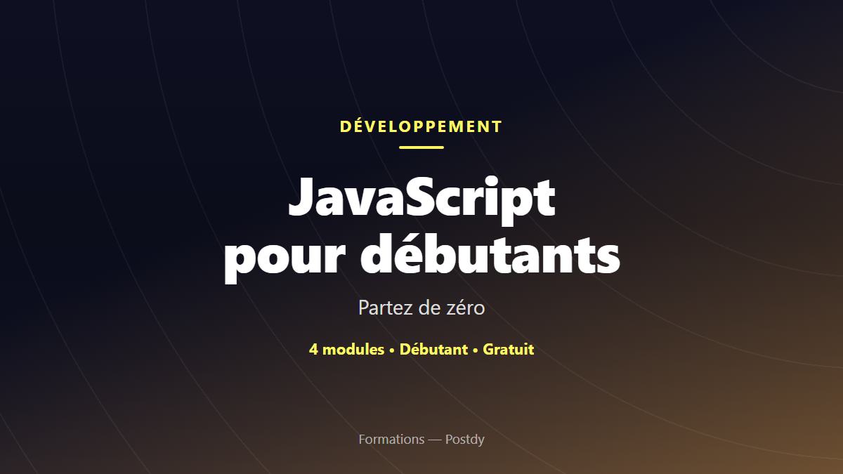 JavaScript pour débutants