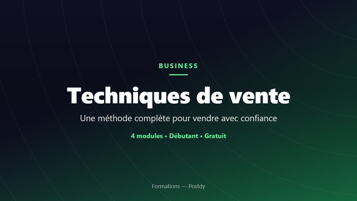 Techniques de vente
