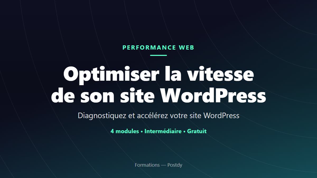 Optimiser la vitesse de son site WordPress